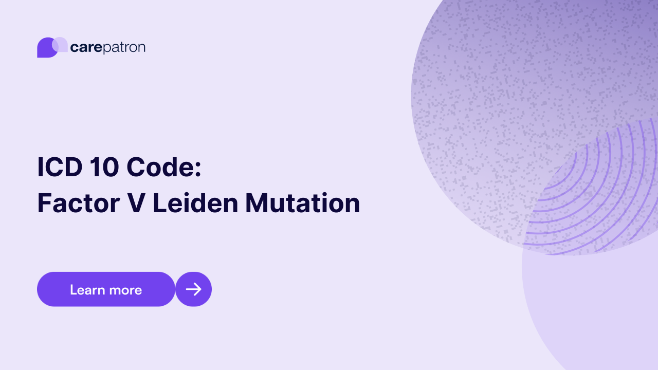 Factor V Leiden Mutation ICD10CM Codes 2023